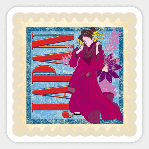 Japan Stamp Sticker by MissRPGirl